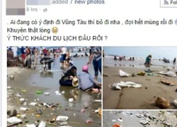 Cám cảnh Vũng Tàu ngập trong "biển rác"