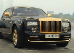 Đại gia Hà Nội làm mới Rolls-Royce Phantom mạ vàng đón Tết