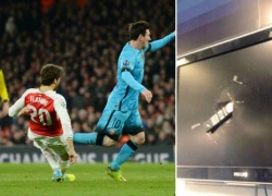 Giận Flamini sôi máu, fan cuồng Arsenal đập nát TV