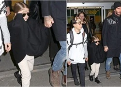 Harper Beckham đeo kính đen cực ngầu xuất hiện ở sân bay