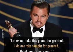 Leonardo DiCaprio chia sẻ ngay trên facebook sau khi "ẵm" giải lớn tại Oscar 2016