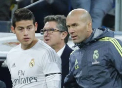 Sau Ronaldo, đến lượt James bị HLV Zidane nắn gân