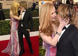 Vợ chồng Nicole Kidman không ngừng âu yếm trên thảm đỏ