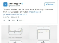 Apple có bộ phận giải đáp thắc mắc về iPhone, iOS trên Twitter