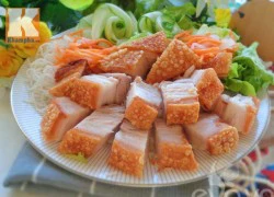 [Chế biến] - Cách làm heo quay bì giòn bằng chảo siêu ngon