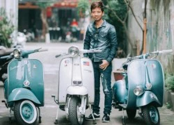 Gặp người sở hữu nhiều Vespa cổ ở Thái Bình