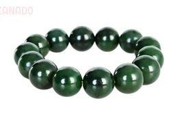 Lắc tay đá ngọc bích nephrite 15ly