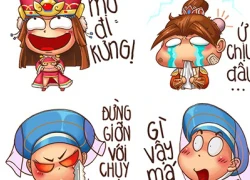 Mạng xã hội ngập tràn hình ảnh bộ sticker Tân Võ Lâm