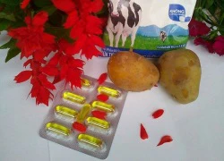 Mặt nạ làm trắng da từ khoai tây, sữa tươi và vitamin E