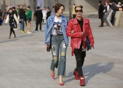 Minh Hằng mặc kiểu quần rách, chắp vá ở Seoul Fashion Week