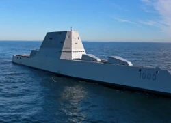 Mỹ thử nghiệm đợt cuối đối với khu trục hạm tàng hình USS Zumwalt