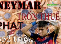 Neymar bạc mặt vì bị phạt gần 52 triệu USD do trốn thuế