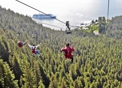 Những đường trượt zipline khiến du khách xanh mặt