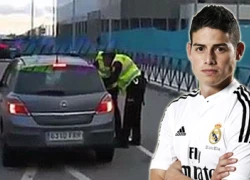 Phóng xe 200km/h, James Rodriguez bị phạt 10.400 euro