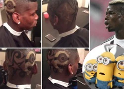 Pogba cắt tóc theo hình nhân vật Minion