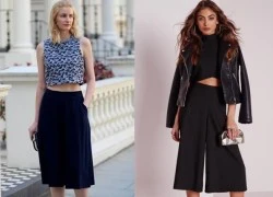 Quần culottes nên mix với kiểu giày nào?