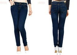 Quần Jean dài nữ ECOJEANS viền túi 032-M1