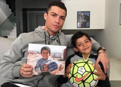 Ronaldo kêu gọi ủng hộ trẻ em Syria bằng bức ảnh tình cảm với con trai