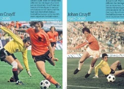 Tri ân nhầm ảnh Johan Cruyff, sao M.U thành trò hề