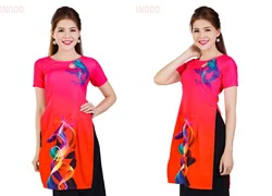 Áo dài cách tân HINASTYLE Pink ADCT751IP