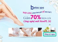 Belas giảm 70% phí triệt lông nhân dịp 30/4