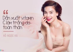 Bí quyết dưỡng trắng da của sao Việt