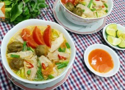 [Chế biến] - Bún thịt nấu chua dễ ăn cho ngày mới