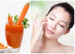 Da trắng như trứng gà bóc sau 1 tuần nhờ cà rốt