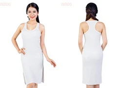 Đầm maxi đi biển xẻ tà cách điệu