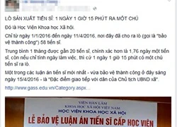 Đào tạo tiến sĩ ở Việt Nam &#8216;vàng thau lẫn lộn&#8217;