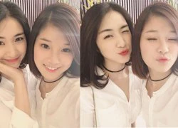 Hòa Minzy và Hoàng Yến Chibi nhí nhảnh mặc đồ đôi