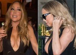 Mariah Carey gặp sự cố vì mặc hở quá đà