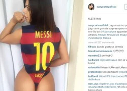 Miss Bumbum bênh vực Messi