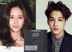 Rộ hình ảnh được cho là Kai (EXO) và Krystal f(x) đã mua... 6 hộp bao cao su