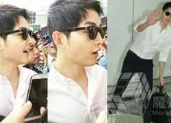 Song Joong Ki tươi như hoa khi trở về Hàn Quốc