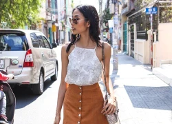 Street style mùa hè tươi trẻ của mẫu Việt