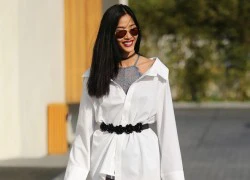 Street style sành điệu của dàn mẫu Việt ở Tuần lễ thời trang