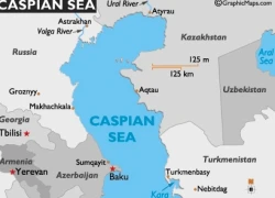 Tàu chở dầu Nga bốc cháy trên biển Caspian