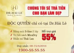 "Tháng độc quyền" Dr.Hải Lê tặng 20 triệu nhiều dịch vụ làm đẹp