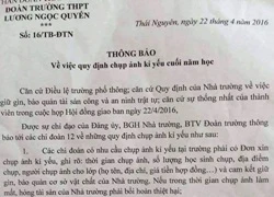 Thu hồi quyết định chụp ảnh ở trường phải đóng phí