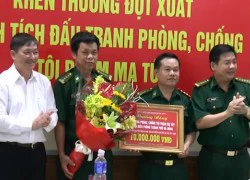 Thưởng nóng Bộ đội Biên phòng phá vụ án ma túy khủng