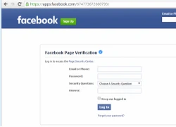 Xuất hiện trang giả mạo đăng nhập Facebook mới tại Việt Nam
