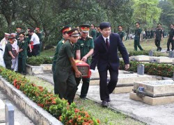 An táng 15 hài cốt liệt sĩ hi sinh tại Lào