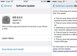 Apple ra iOS 9.3.2 sửa lỗi cho iPhone SE