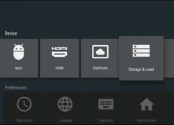 Cách thiết lập lại chế độ gốc cho thiết bị Android TV