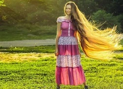 Chiêm ngưỡng mái tóc dài tuyệt đẹp của công chúa Rapunzel đời thực