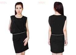 Đầm maxi phối dây kéo 2 trong 1