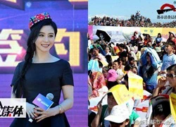 Fans xô đẩy, trèo cả lên nhau để được nhìn thấy Phạm Băng Băng