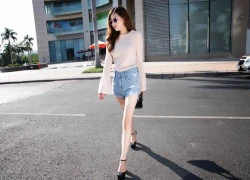 Hot girl Ivy trẻ trung với phong cách Hàn Quốc