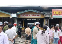 Huế: Cháy lớn ở chợ Điền Hải